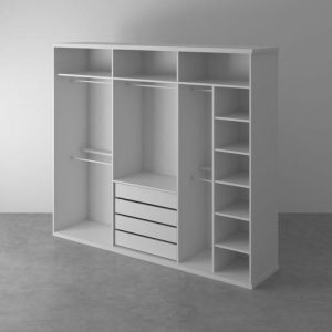 کمد لباس C-02 2 چوبین نورا کمد کاربردی