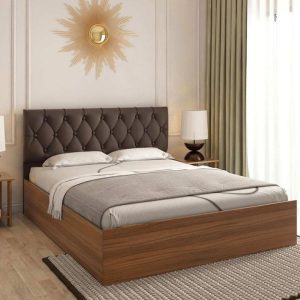 تخت خواب دو نفره B-09 2 چوبین نورا تخت خواب مدرن