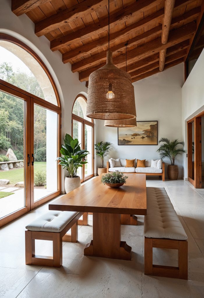 میز و صندلی چوبی