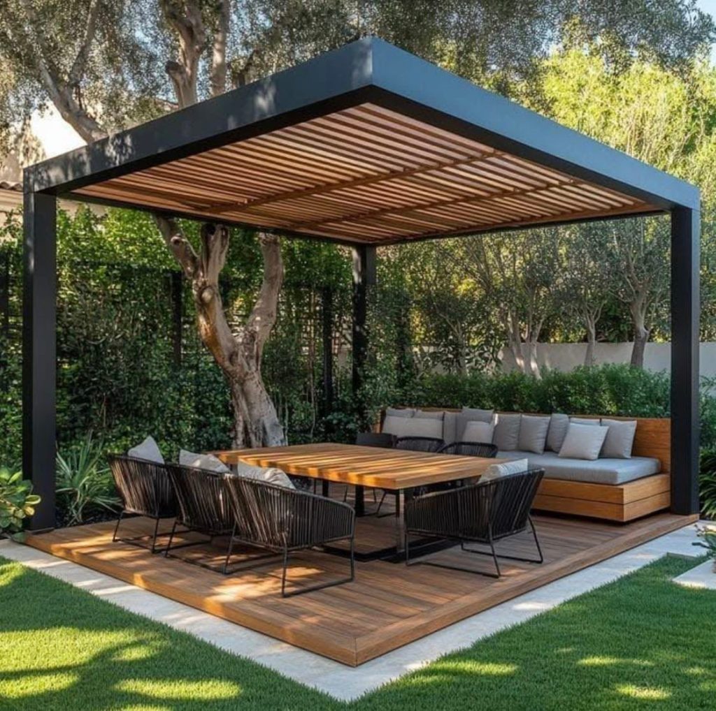 آلاچیق چوبی باغی 2 چوبین نورا آلاچیق چوبی