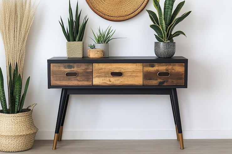 ترندهای جدید میز کنسول چوبی