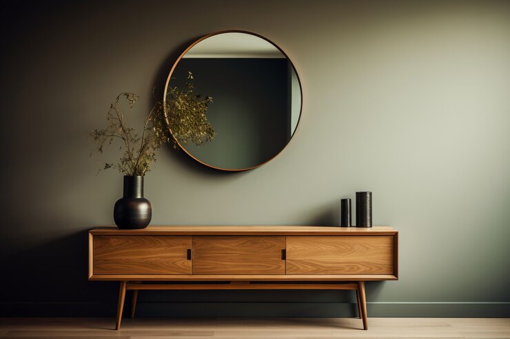 آینه کنسول با طراحی خاص