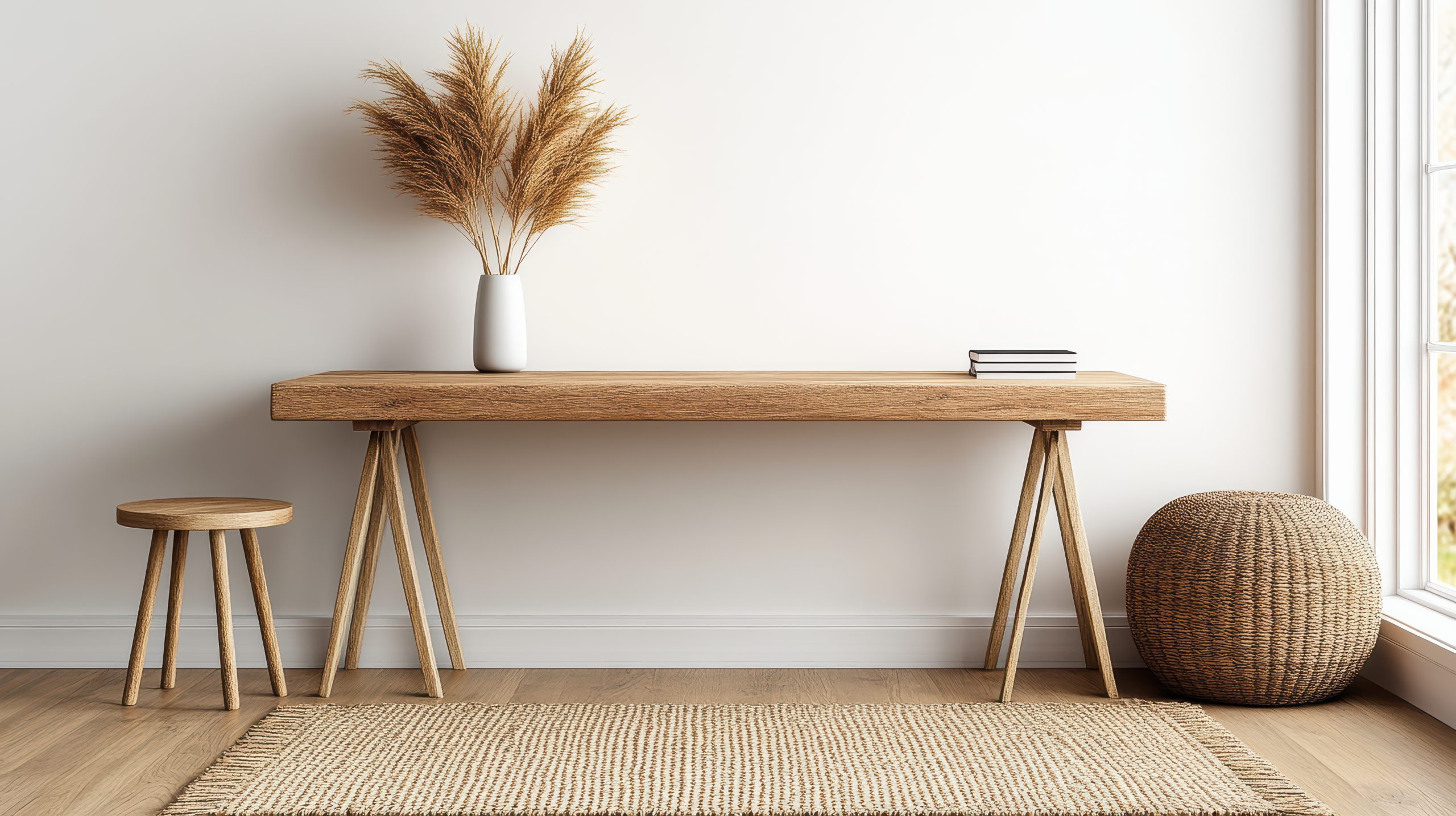 ترندهای جدید میز کنسول چوبی ۲۰۲۵