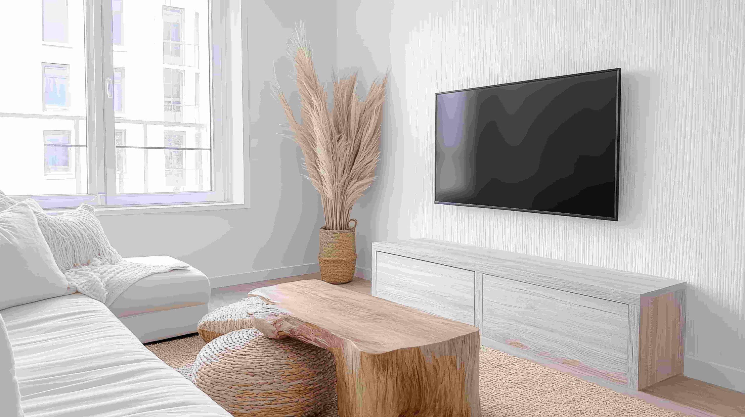 ترکیب زیبایی و کاربرد در میز تلویزیون چوبی