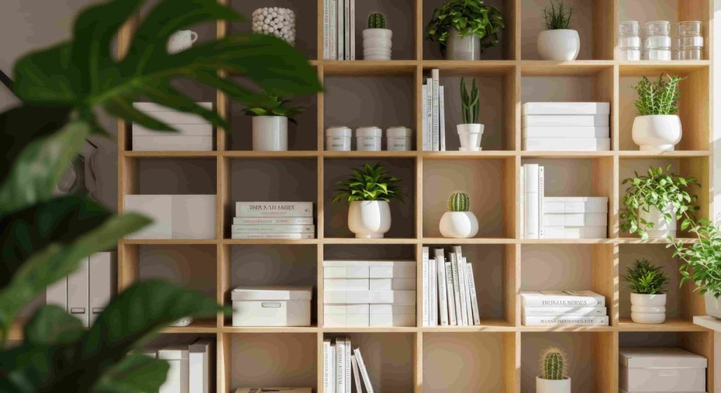 شلف دکوراتیو چوبین نورا