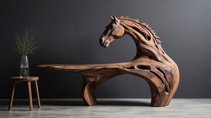 میز تلویزیون چوبی