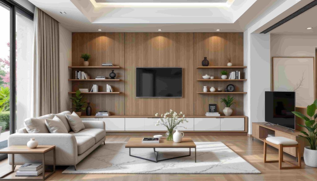 میز تلویزیون چوبی