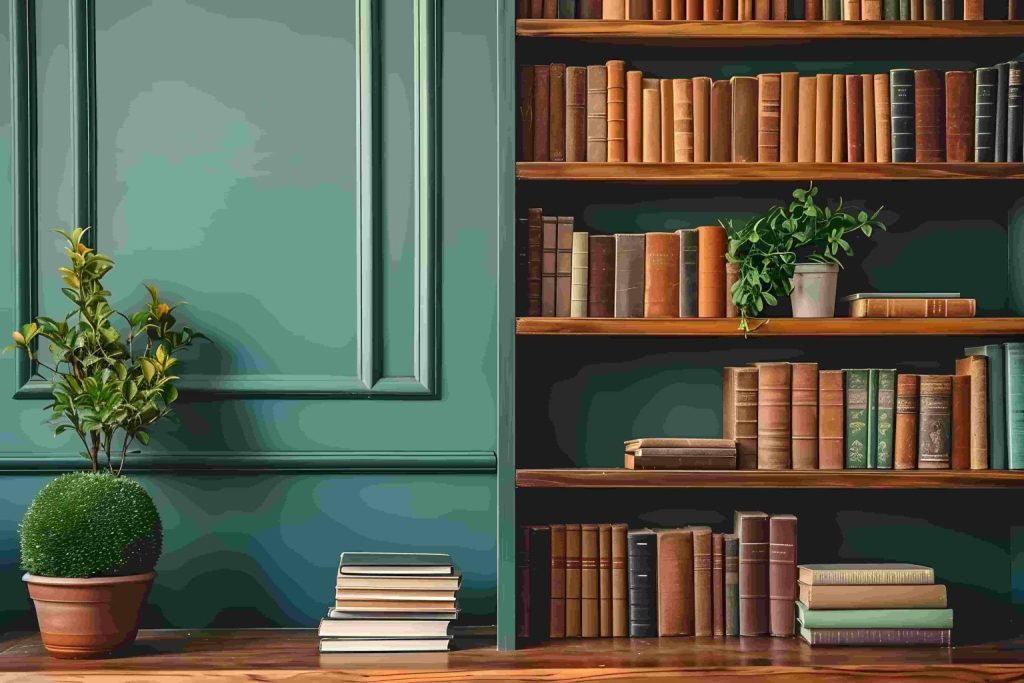 کمد چوبی دیواری 1 چوبین نورا کتابخانه و کمد دیواری