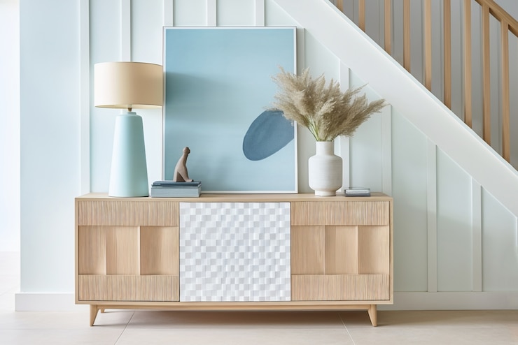 home entryway with modern furnishing design 23 2150791102 چوبین نورا