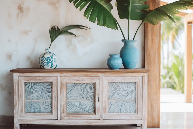 میز کنسول چوبی