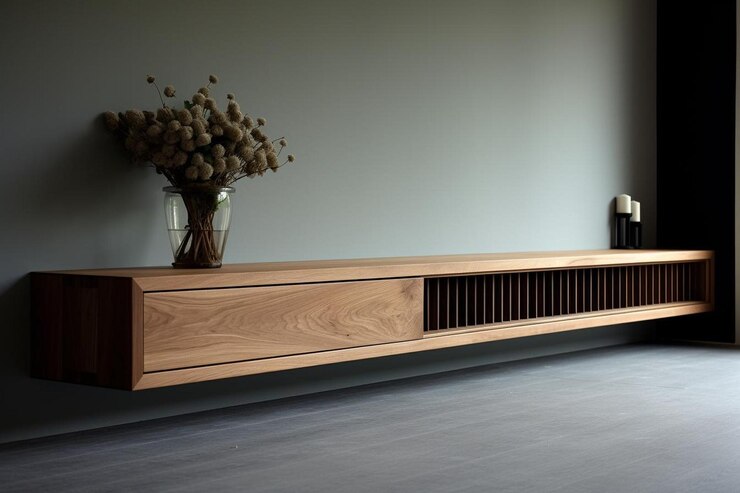 چوب یا MDF؟ انتخاب هوشمند برای میز تلویزیون 2 چوبین نورا میز تلویزیون چوبی