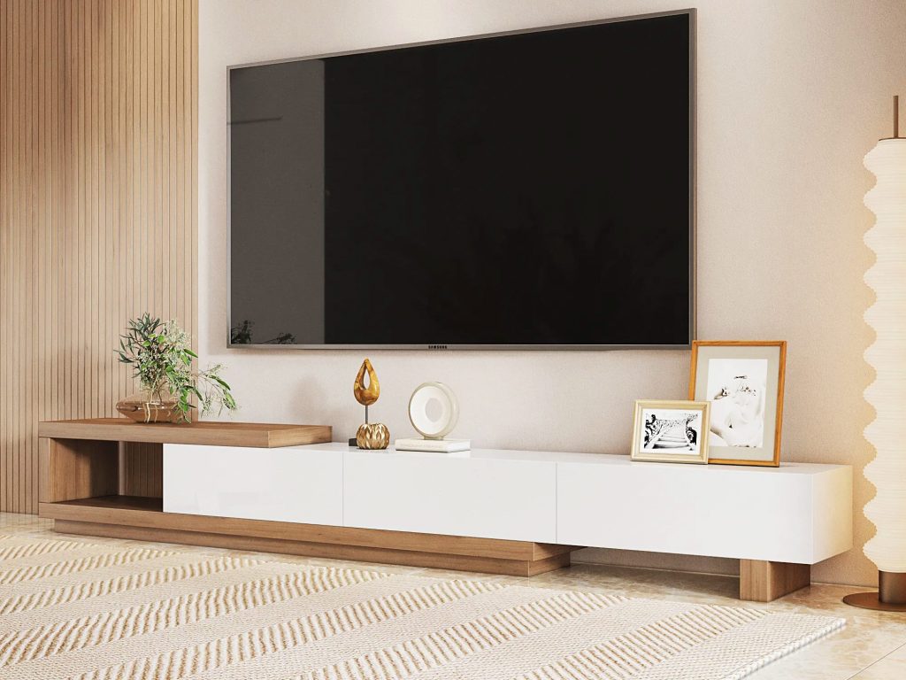 میز تلویزیون چوبی