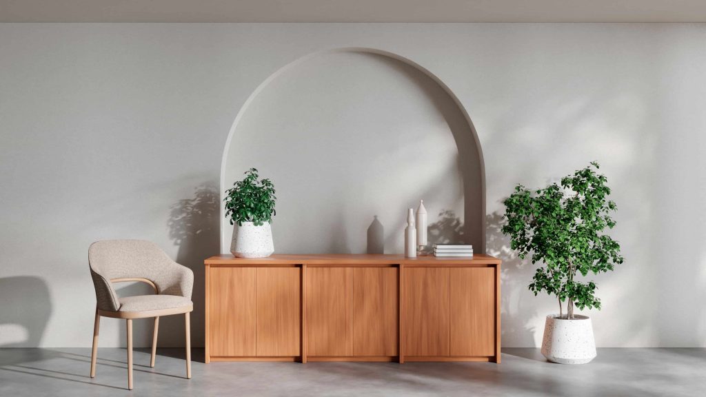 میز کنسول چوبی